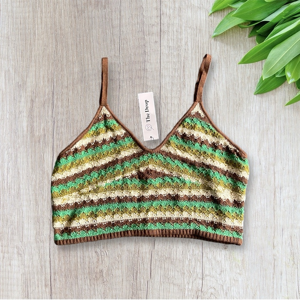 Large Crochet Bralette, Multi-color, The Drop, Women’s, Festival